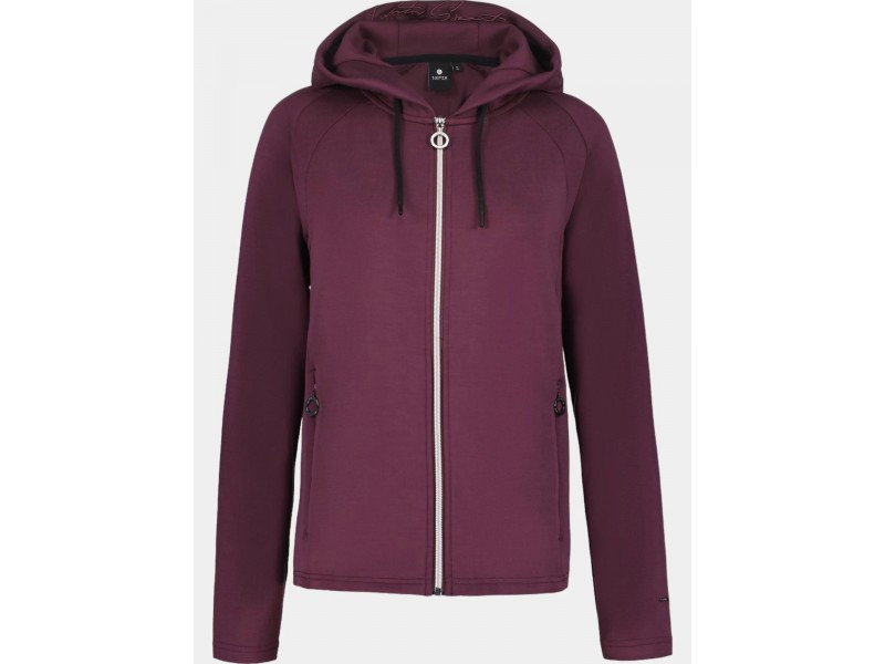 Luhta Hirsiniemi női kapucnis pulóver - 770 Plum