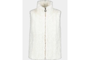 Luhta Hanniemi női műszőrme mellény - natúr fehér