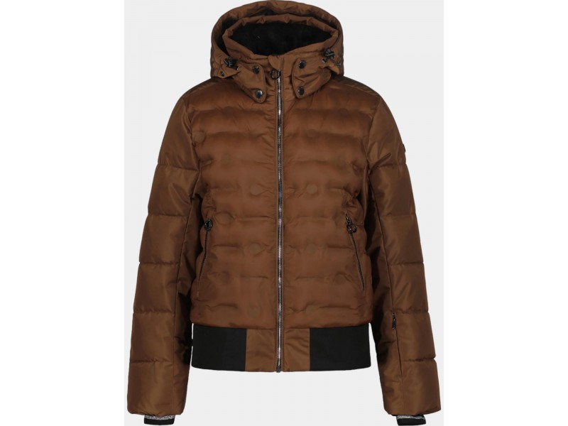 Luhta Halhola női síkabát — csokoládébarna, PFC-mentes