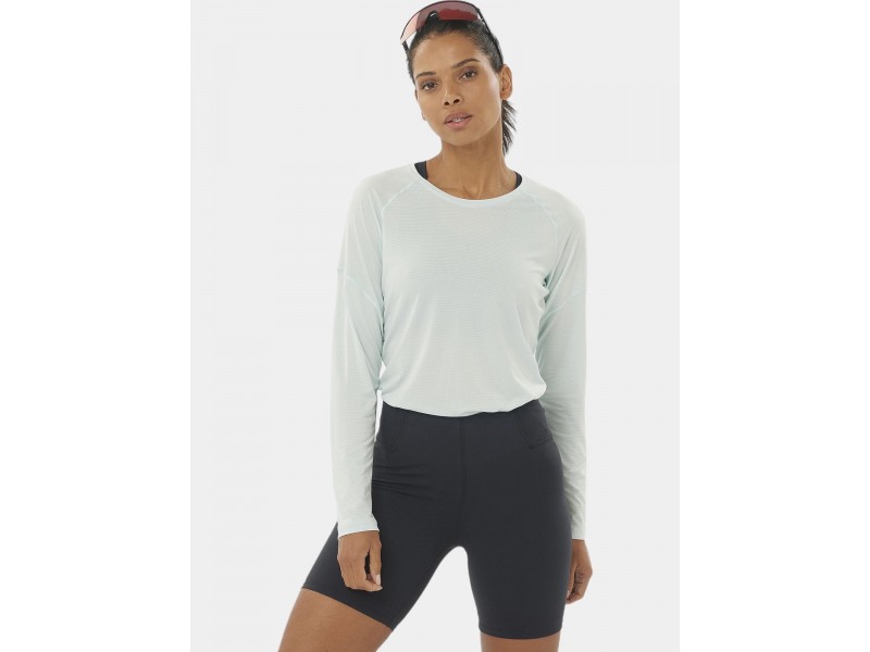 Salomon Cross Run Ls Tee W – Misty Blue (600mi)