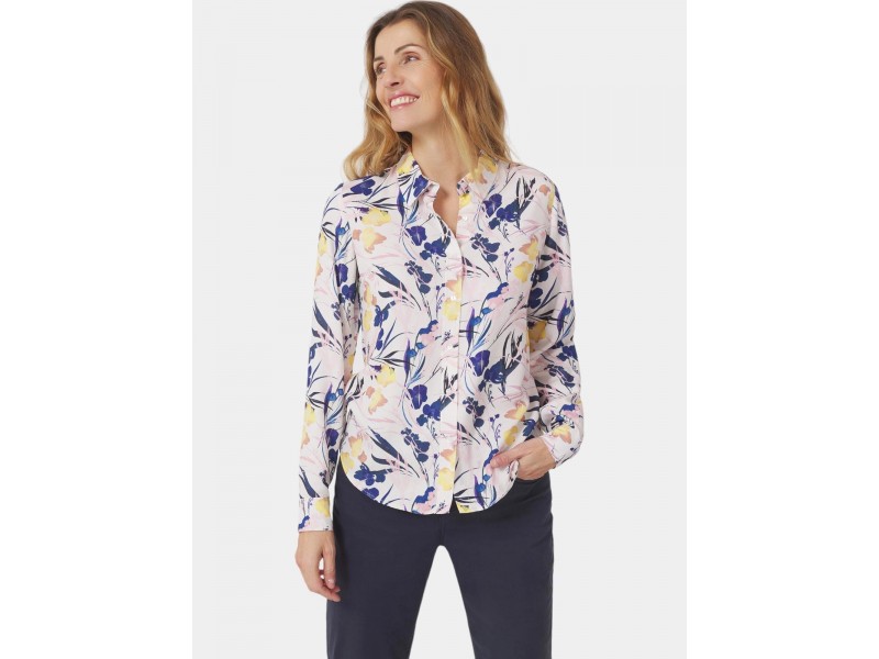 TBS Blomyche D - női virágos EcoVero ing