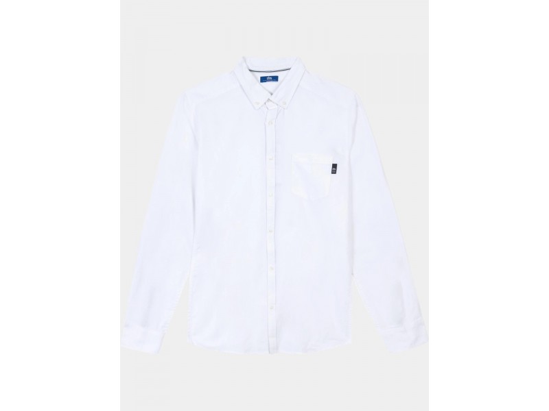 TBS Brodyche D fehér férfi ing, Regular Fit, 100% pamut