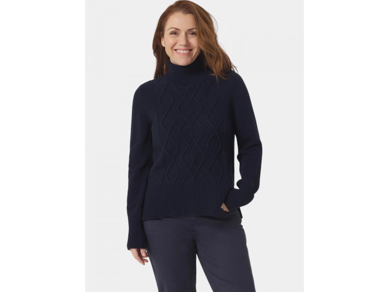 TBS Keviacol D női garbós pulóver - 032-marine