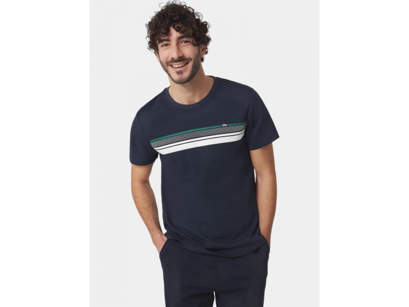TBS Mariotee D férfi csíkos póló — 032-marine