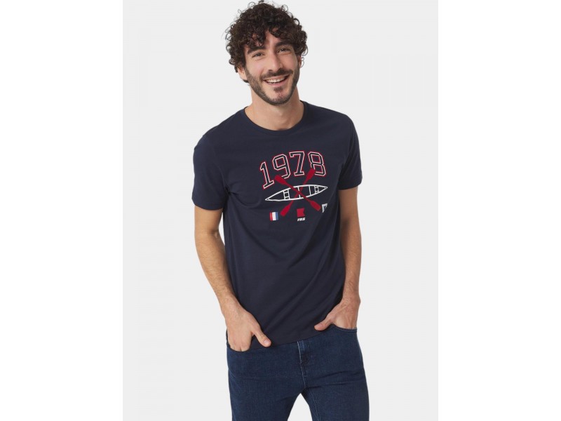 TBS Smithtee D férfi póló – 032-marine, 100% pamut