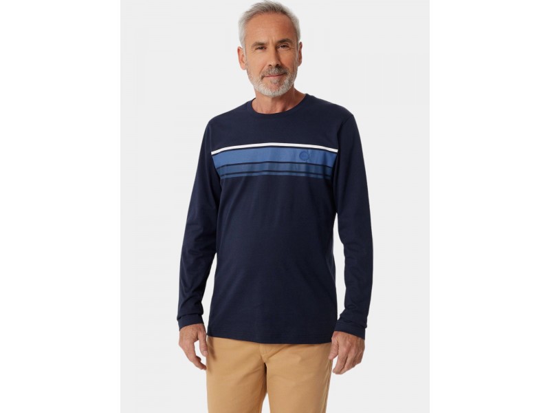 TBS Tarantee D férfi hosszú ujjú póló - 032-marine