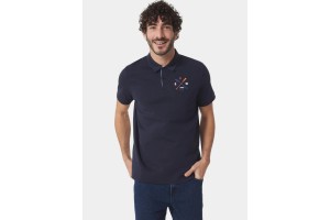 TBS Voldepol D férfi galléros póló - 032-marine