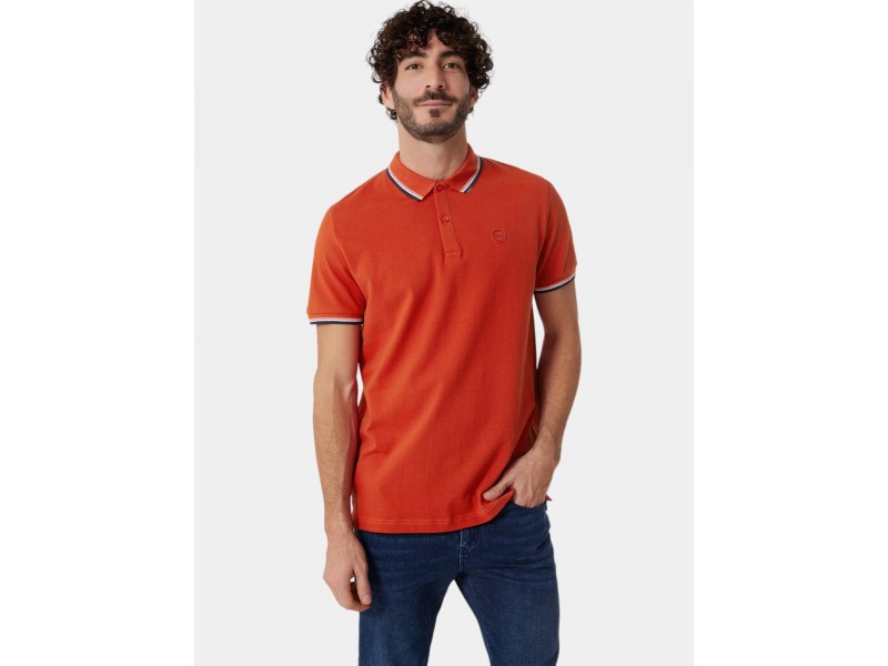 TBS Yvanepol D férfi galléros póló sötétkék, 100% pamut