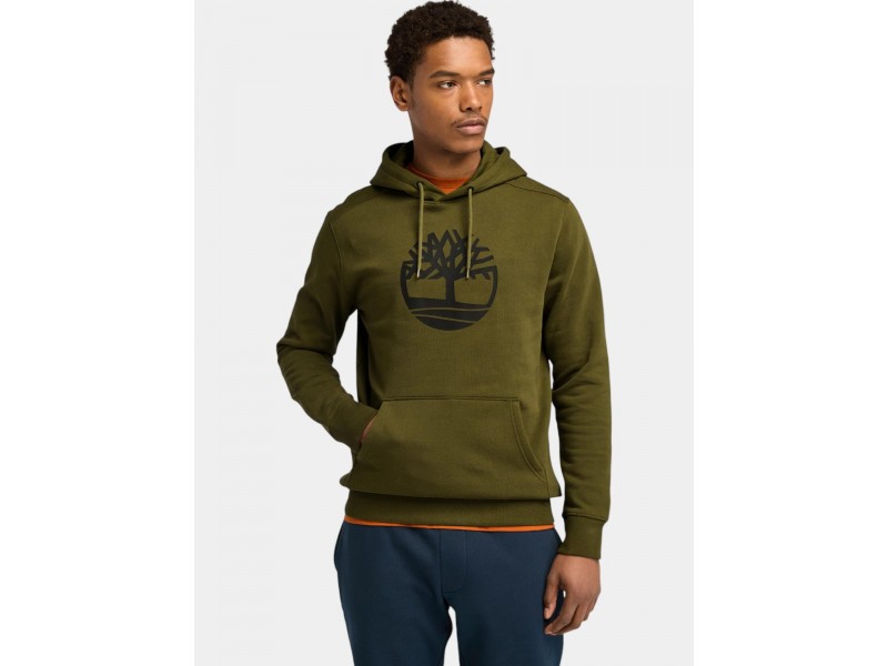 Timberland Tree Logo Hoodie férfi - sötét olíva