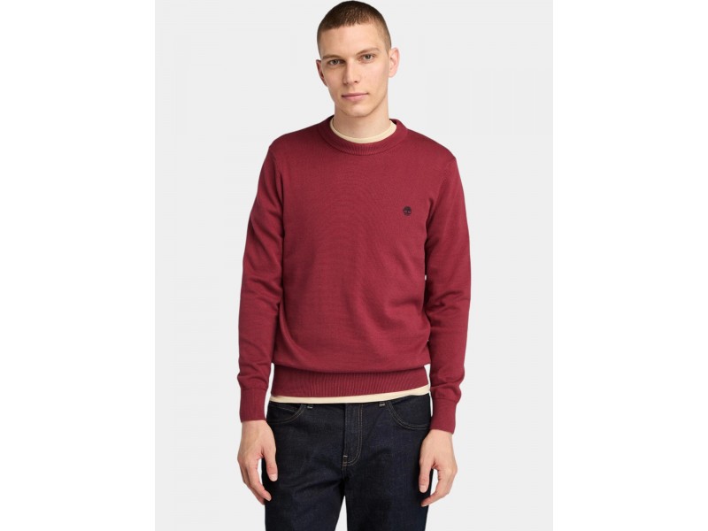 Timberland Cotton Yd Sweater férfi - 600 cordovan