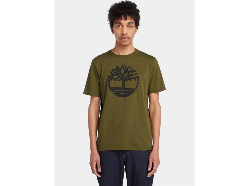 Timberland Tree Logo férfi póló - sötét olíva