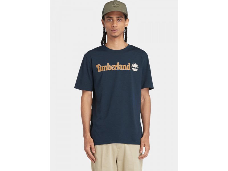 Timberland Linear Logo férfi póló - Dark Sapphire