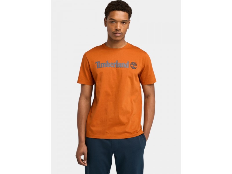 Timberland Linear Logo férfi póló - 888 Umber