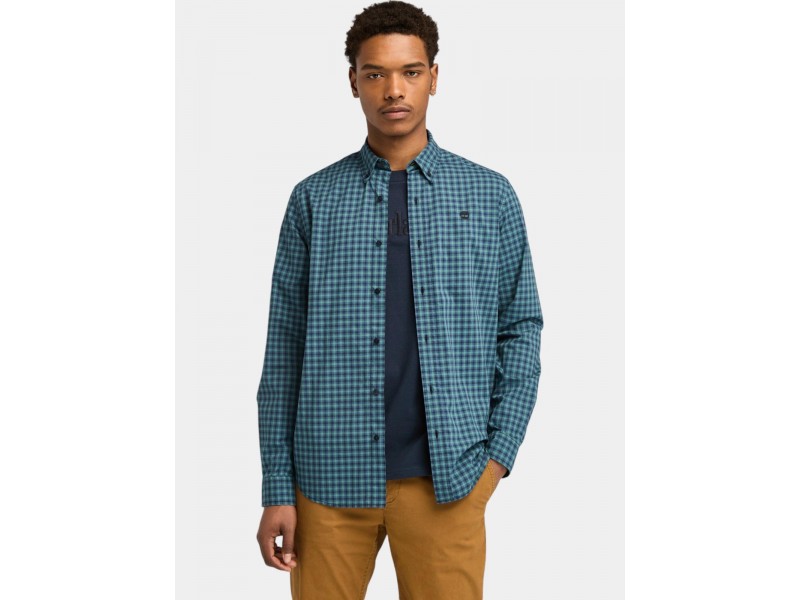 Timberland férfi kockás Stretch Poplin ing