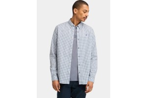 Timberland Stretch Poplin Gingham férfi ing - Dark Denim