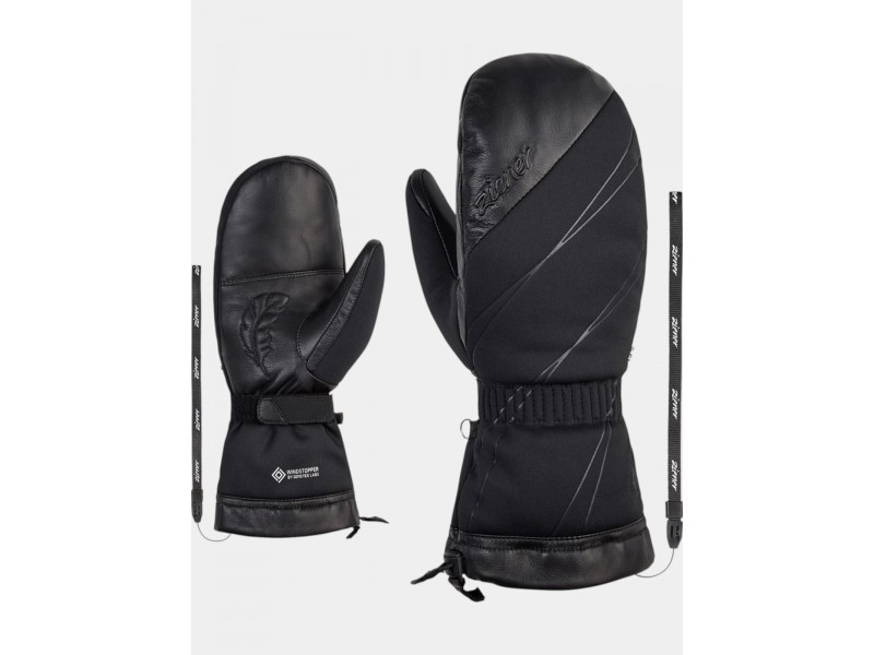 Ziener Kliveo Ws Down női pehely kesztyű - fekete