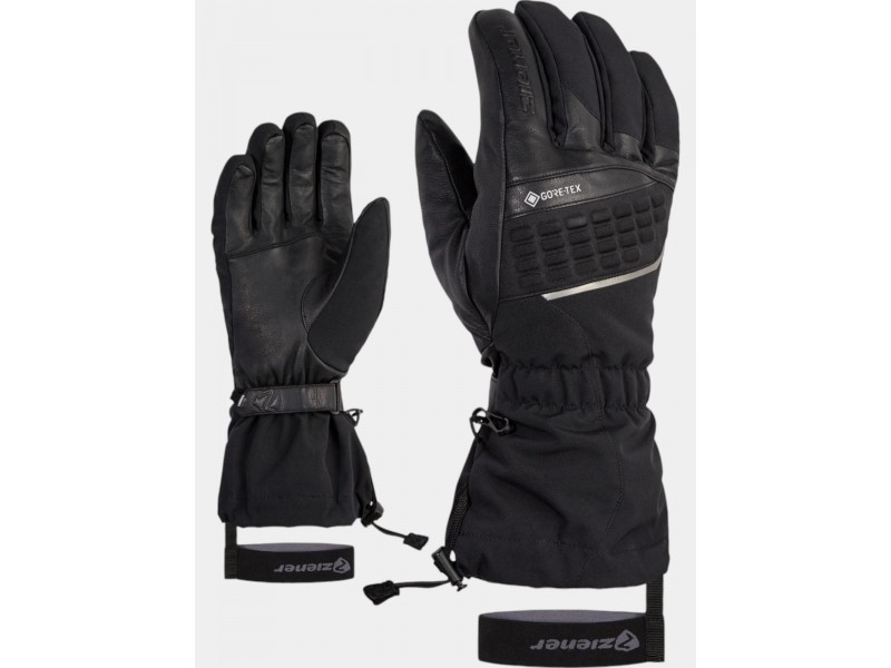 Ziener Gorner Ws D fekete softshell kesztyű