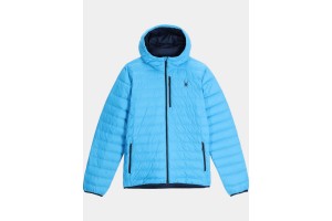 Spyder Zenith férfi kapucnis pehelykabát - Aether kék