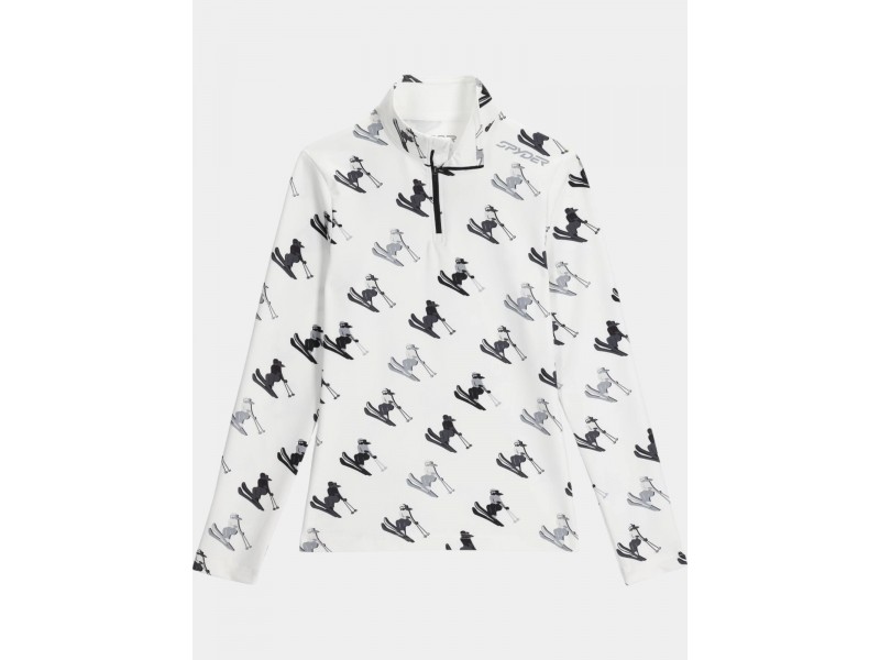 Spyder Vivid 1/2 Zip női aláöltöző - fehér