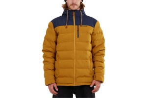 Fundango Passat Padded férfi bélelt kabát - golden brown