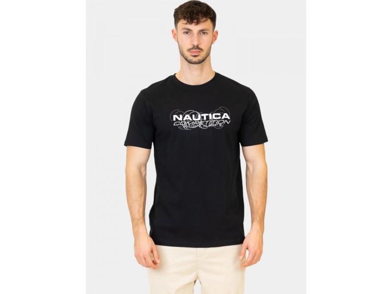 Nautica Rayon T-Shirt D - fekete, 100% pamut