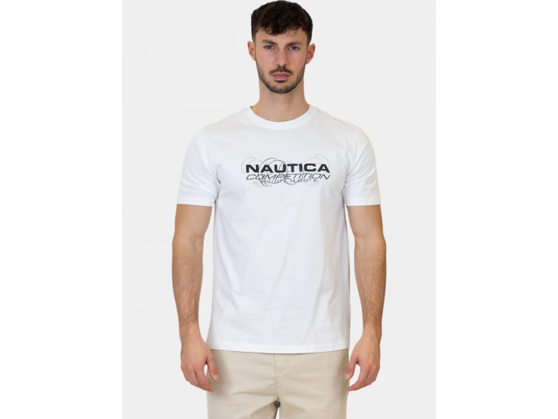 Nautica Rayon T-Shirt D fehér férfi póló — elölről