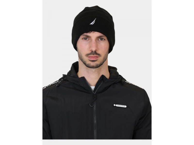 Nautica Gerro Beanie D fekete sapka - felhajtott szegély