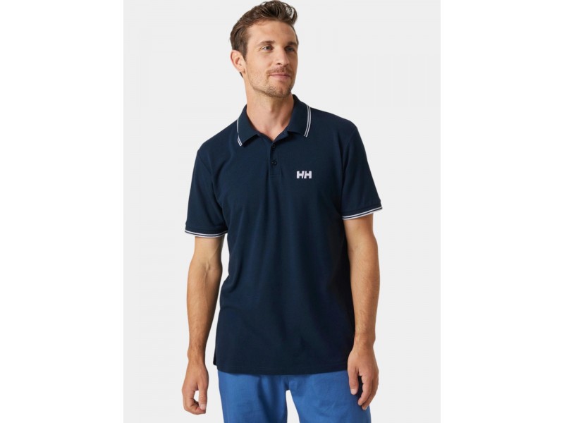 Helly Hansen Genova Polo férfi - 597 Navy, 100% organikus pamut
