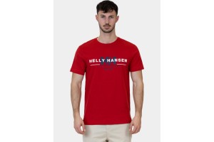 Helly Hansen Core Graphic T férfi póló - 164-red