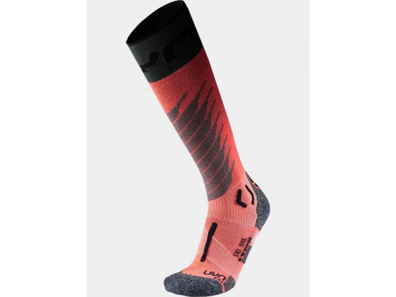 UYN Woman Ski One Merino női sízokni p059-pink/black
