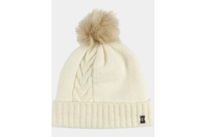 Spyder Plait Pom Hat D női sapka — vanília latte