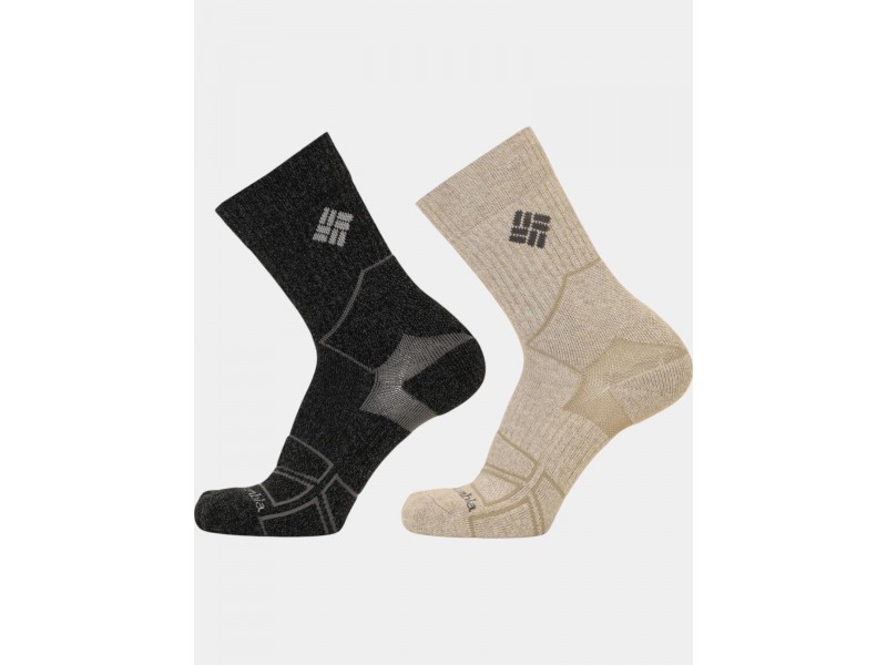 Columbia 2PP Outdoor Hike Crew férfi túrazokni - khaki/charcoal