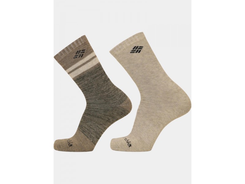 Columbia 2PP Space Dye Wool zokni - barna/khaki