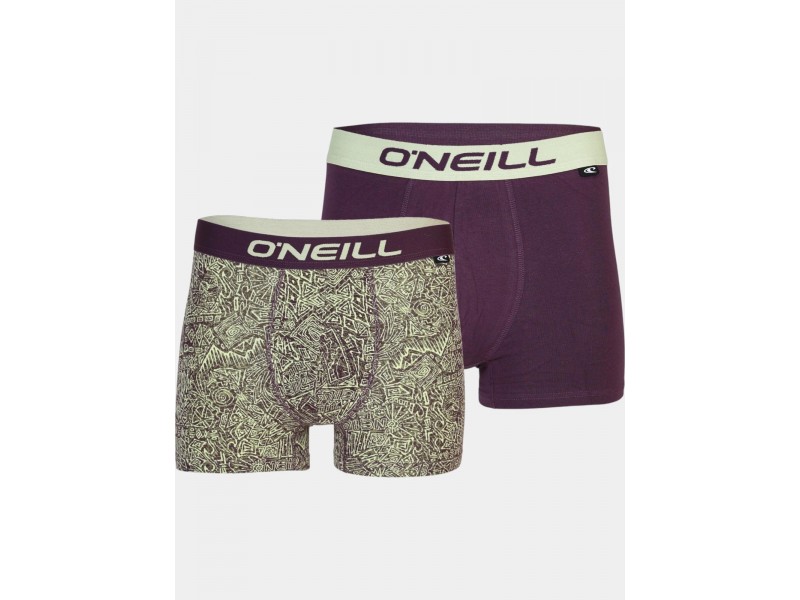 O'Neill férfi boxer 2-pack - Frozen Wave (multi plum)