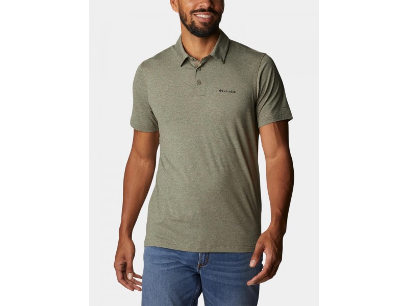 Columbia Tech Trail Polo D - 397 stone green férfi póló