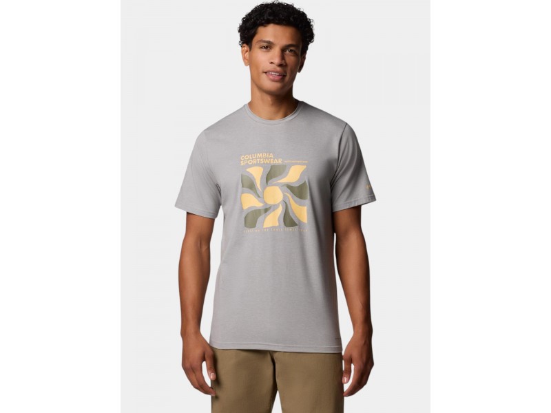 Columbia Sun Trek férfi rövid ujjú póló szürke