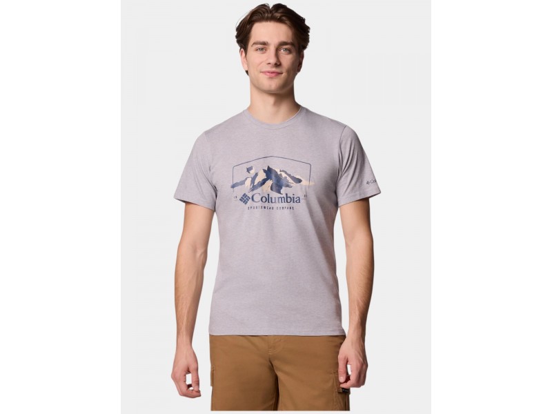 Columbia Path Lake Tee II - férfi póló, elöl print