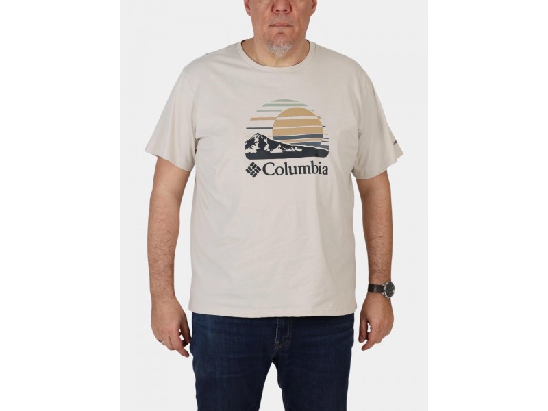 Columbia Path Lake Graphic Tee II - férfi póló elöl print