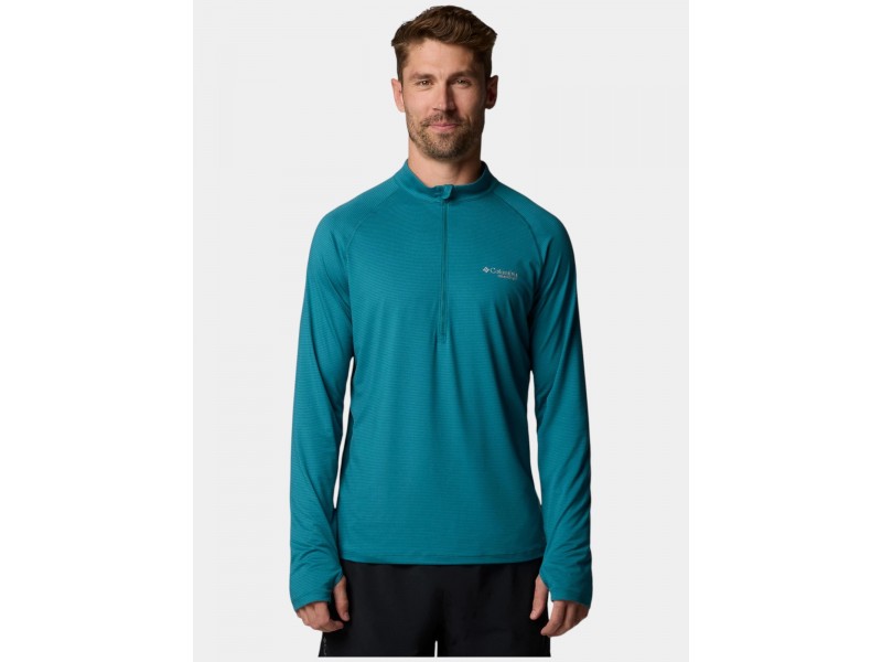 Columbia M Endless Trail 1/2 Zip férfi futó felső - River Blue