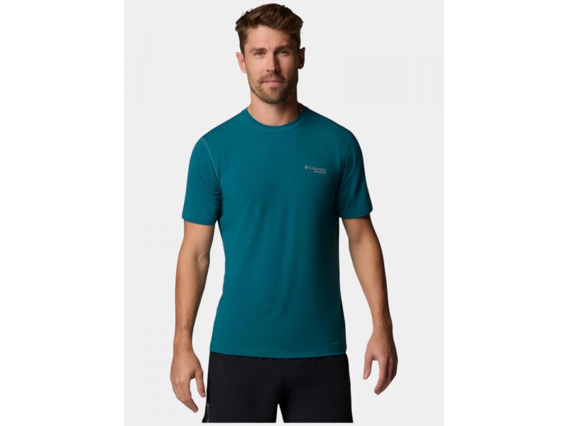 Columbia M Endless Trail Tech Tee — River Blue