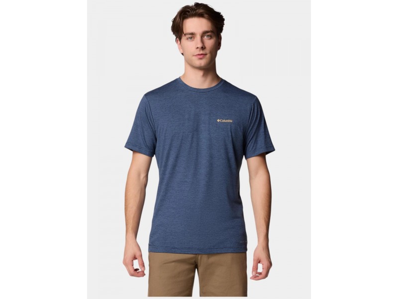 Columbia Kwick Hike Back Graphic férfi póló collegiate navy
