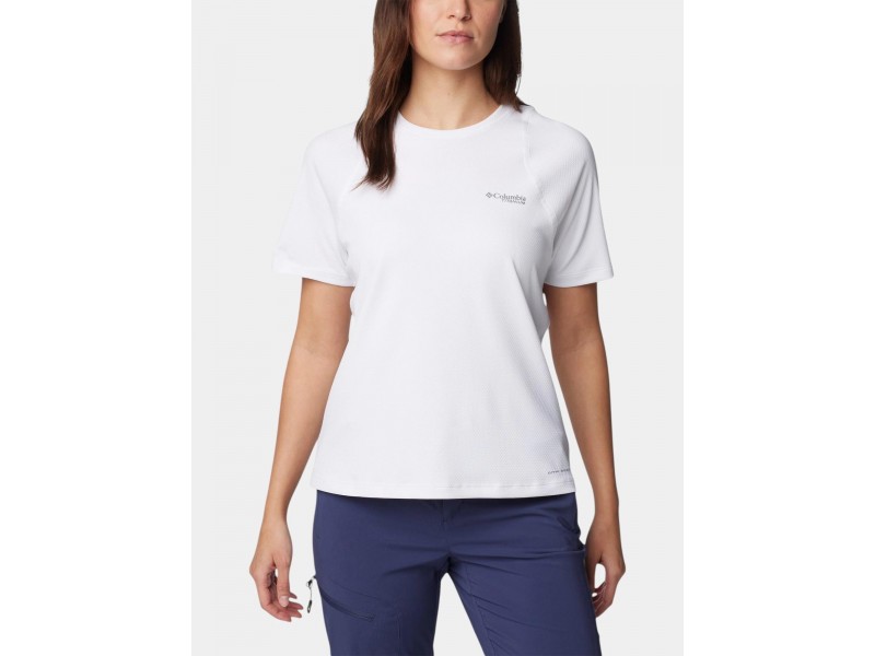 Columbia Summit Valley női rövid ujjú technikai póló - fehér