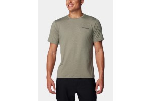 Columbia Tech Trail Crew Neck II D férfi póló - stone green