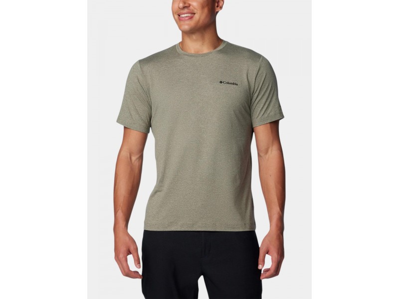 Columbia Tech Trail Crew Neck II D férfi póló - stone green