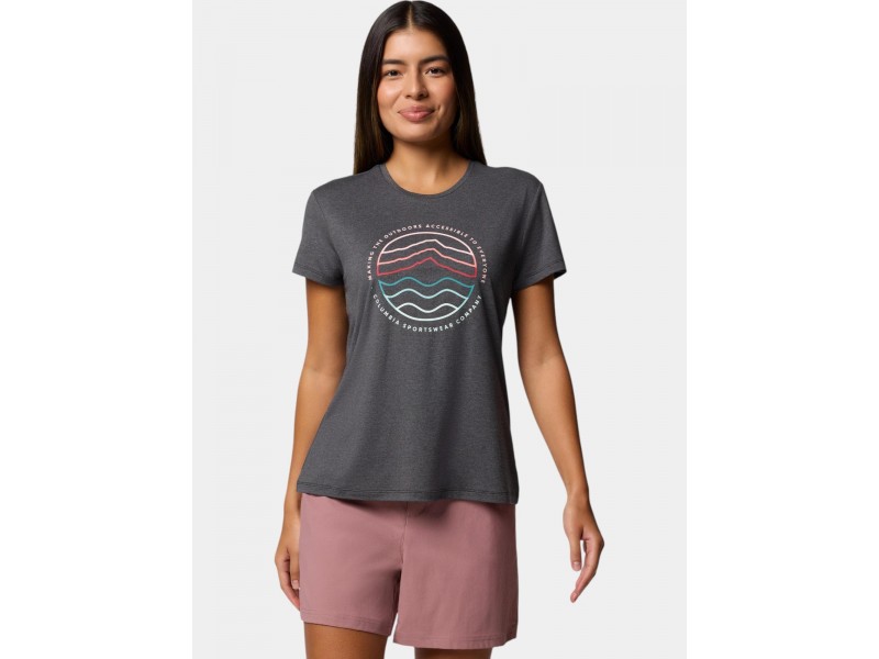 Columbia Sloan Ridge női póló - fekete (010-black)