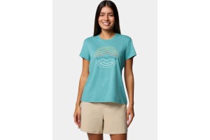 Columbia Sloan Ridge Graphic női póló (330 teal)