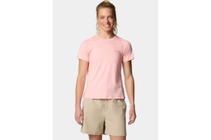 Columbia Weekend Ascent női rövid ujjú póló - pink sand