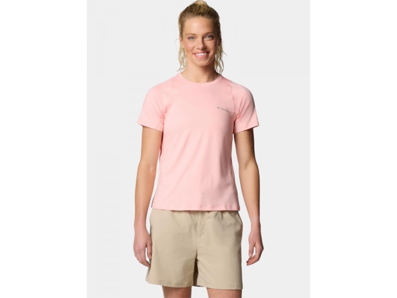 Columbia Weekend Ascent női rövid ujjú póló - pink sand