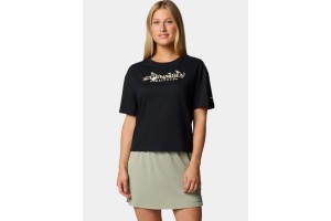 Columbia Rolling Bend női crop póló - fekete