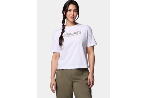 Columbia Rolling Bend női crop póló - fehér